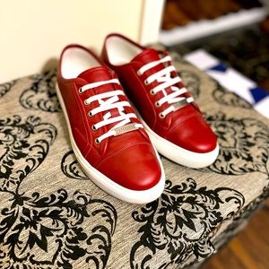 Mens Red low top Gucci Shoes